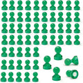 MHDMAG Magnetic Push Pins Powerful Push Pin Magnets for Fridge Whiteboards Calendars Maps in School & Office Pack of 60,Green