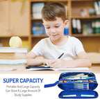 Fitvc Large Pencil Case for Boys,Lightning Boys Pencil Pouch for Kids Teens School,Large Capacity Pen Box Marker Organizer for School
