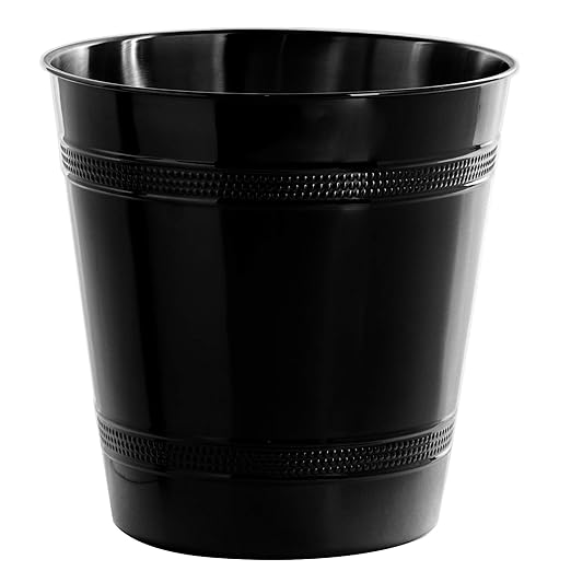 BINO Metal Waste Basket for Home, Office, Bathroom, Dorm, Kitchen and More | Trash Can Bin for Bedroom | Desk Trash Can | Home Essentials