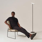 Brightech Sky LED Floor lamp, Torchiere Super Bright Floor Lamp for Living Room Decor & Office - Dimmable, Tall Standing Lamp with Warm Light for Bedroom & Reading - Bronze