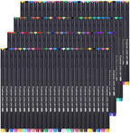 Yansanido 100 Pcs 100 Colors Fine Point Line Drawing Pens, 0.4mm of Pen Point for Painting, School and Office Supplies (100 colors)