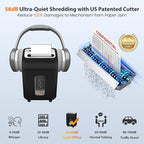 VidaTeco Paper Shredder for Home Office14-Sheet 60-Mins Micro Cut Shredder with US Patented Blade,Shred Card/CD/Clip/Staple,for Home Use Heavy Duty,AUTO Jam Proof,5.3-Gallon Pullout Bin(ETL)