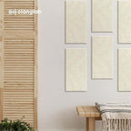 Olanglab Fiberglass Acoustic Wall Panels 4 Pack, 11.8'' x 23.6'' Sound Panels, Fabric Wrapped Sound Proof Panels for Walls (White)