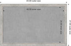 Amanti Art Silver Framed Magnetic Board 27x43 Large Vision Board for use with Magnets, 100% Metal Sheet to Display Items as Office Decor or for Home Organization in mudroom, Kitchen or Kids Room
