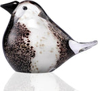 ORRFIDDY Blown Glass Birds - Glass Art Bird Decor, Hand Blown Glass Animal Figurines Paperweight for Home Shelf Decor