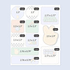Large Name Labels for Kids (33) - Custom Stickers for Daycare and School Supplies - Durable, Waterproof Stickers for Water Bottles, Lunch Boxes, and More with Unique Designs - Stay Cool