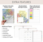 Essential PRO 2026 Daily, Weekly & Monthly Planner, 7"x9": 14 Months (Nov 2025 - Dec 2026) Monthly Tabs,Daily Tracking,Notes Pages,Storage Pocket,Bookmark w Sticky Notes (Tree Seasons)