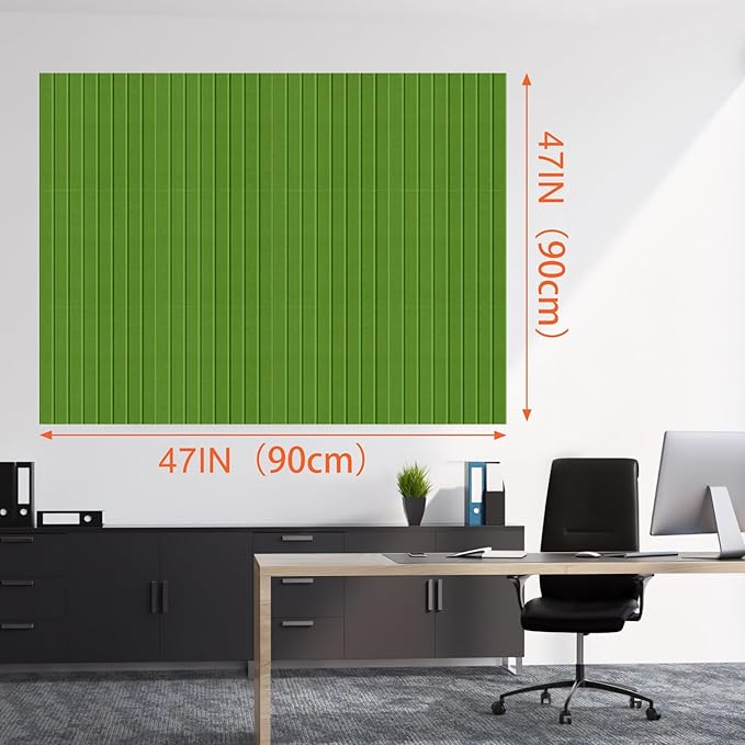 Cork Boards for Walls 48" x 36" Felt Board Alternative, 12 Pack Felt Wall Tiles Bulletin Board, Large Cork Board for Office Pin Board Tack Board Cork Boards