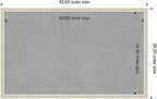 Amanti Art Silver Framed Magnetic Board 26x42 Large Vision Board for use with Magnets, 100% Metal Sheet to Display Items as Office Decor or for Home Organization in mudroom, Kitchen or Kids Room