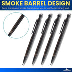 1InTheOffice Mechanical Pencils 0.7mm, #2.5, HB Lead, Black Lead, Smoke Barrel 24 Pack