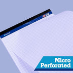 WritePads Legal note pads Legal Pad Quad Ruled Note Pads, Graph Ruled 8.5x11 inch Legal Pad, Quad (4x4) Paper Writing Pads, White 12 pads, BL-MWT50Q-12, Made In The USA.