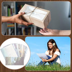 TaoBary 160 Pcs Stationery Paper Set 50 Double Sided Stationery Papers with 50 Matching Envelopes and 60 Round Dot Sticker, 10 Design(Natural Scenery,8.5 x 11 Inch)