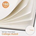 AHGXG Spiral Journal Notebook, 160 Lined Pages, A5 Medium Size (5.7'' x 8.3''), for Men & Women, Journaling, Writing, Work & Office, Hardcover, 100 GSM Thick Paper (Colourful Tree)