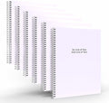 Custom Spiral Notebook Journals with a Pastel Purple Colored Cover - 6 Pack of 8.5" x 11" – College Ruled, Hard Cover, 50 Sheets Per Book – For Journaling, Office, School Supplies, etc.