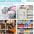 Meetory 50 PCS Clear Plastic Label Holders for Wire Shelf Retail Price Label, Basket Bin Labels Clip On, Labels for Storage Bins, Merchandise Sign Display Holder for Supermarket,Label Papers Included