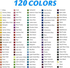 H & B 120 Colored Pencils Set, Art Pencil Kit for Adult Coloring,Oil Based Soft Core, Ideal for Coloring Sketching Shading,Art Set for Kids Teens Beginner Wooden Color Pencils