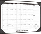Large Desk Calendar 2026 with Desktop Mat, KOPEESY 22" x 17" Desktop Calendar, 18 Mouths From January 2026 to June 2027, Office Supplies Desk Blotter Calendar for Home School and Office