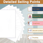 Silunkia 100 Sheets White Cardstock 8.5 x 11 Printer Paper, 200gsm/75lb Heavyweight White Paper Card Stock for Certificates, Invitations, Cards Making, Business Cards, School Crafting