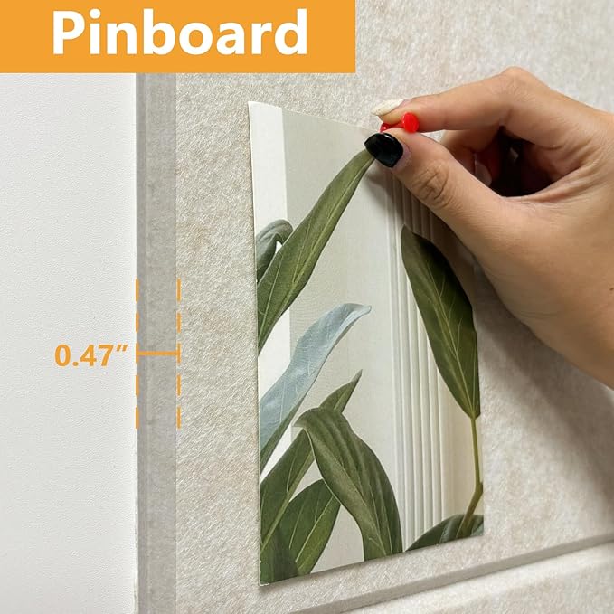 Thick Cork Board Tiles for Wall with Push Pins, Removable 36"x24"x0.47" Bulletin Board Sets, Self-Adhesive Pin Board | Magrowill 6 Packs Felt Panels for Office Home Classroom Dorm