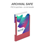 Samsill 0.5 Inch 3 Ring Binders, Made in USA, Economy Round Ring, Clear View Cover, 100 Sheet Capacity - for School, Home, Office - Red, 12 Pack