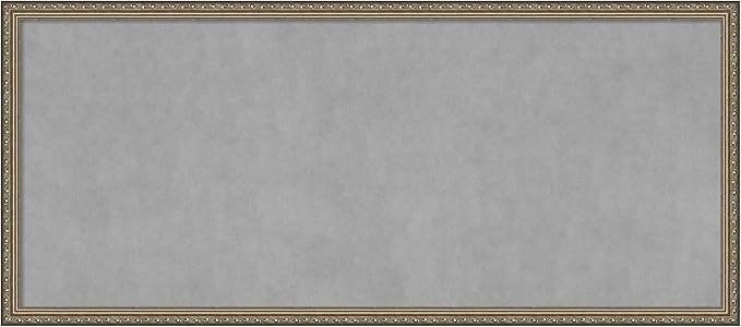 Amanti Art Silver Framed Magnetic Board 22x50 Oversize Vision Board for use with Magnets, 100% Metal Sheet to Display Items as Office Decor or for Home Organization in mudroom, Kitchen or Kids Room