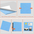 Cork Boards for Walls 48" x 36" Felt Board Alternative, 12 Pack Felt Wall Tiles Bulletin Board, Large Cork Board for Office Pin Board Tack Board Cork Boards