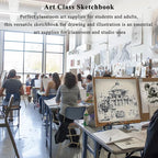 9 x 12 inches Sketch Book, Top Spiral Bound Sketch Pad, 4 Pack 100 Sheets Each (68lb/100gsm), Acid Free Art Sketchbook Artistic Drawing Painting Writing Paper for Kids Adults Beginners Artists