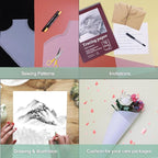 Tracing Paper 8.5x11 inch, 100 Sheets Transparent Vellum Paper for Tracing Pads, 38lb/60gsm Translucent Tracing Paper for Pencil, Marker and Ink，Trace Images, Sketch, Preliminary Drawing, Overlays.