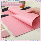 Lincia 6 Pcs 11" x 9.5" Legal Pads College Ruled Notepad Landscape Notebook Horizontal Lined Notebook 80 Gsm Assorted Colors Paper Pastel Writing Pads for School Office, 40 Sheet (Soft Color)