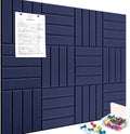 Cork Boards for Walls 48" x 36" Felt Board Alternative, 12 Pack Felt Wall Tiles Bulletin Board, Large Cork Board for Office Pin Board Tack Board Cork Boards