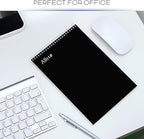 Alitte Steno Pads Spiral 6x9-12 Pack - Gregg Ruled, Perfect for Work, School, and Home Use, Easy Tear-Off Pages, White Paper - No Ink Bleeds - 80 Sheets
