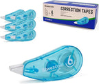Btwescola Correction Tape, Easy to Use Applicator for Instant Corrections, 19.7 Feet 6-Count Pack Correction Tape for School, Office, Crafting (6pcs/Set)