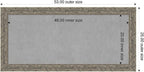 Amanti Art Silver Framed Magnetic Board 25x53 Oversize Vision Board for use with Magnets, 100% Metal Sheet to Display Items as Office Decor or for Home Organization in mudroom, Kitchen or Kids Room