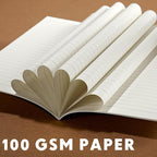 Mimorou 100 Pcs Journals Notebooks Bulk - Kraft Softcover A5 Small Notebooks 5.5 Inch x 8.3 Inch Notepads with 60 Page 30 Sheet for Writing Sketch Travel Office Supplies(Black, Brown,Lined)