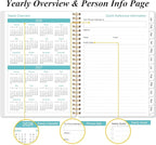2026 Planner - Planner 2026 from January 2026 - December 2026, Weekly & Monthly Planners Spiral Bound with 12 Monthly Tabs, Inner Pocket, 6.4" x 8.5", Green