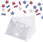 Marspark 21 Pieces Clear Stamp and Die Storage Bag Pockets Resealable Plastic Seal Storage Envelopes Case Dies Stamp Pocket for Christmas DIY Paper Card Craft(5 x 7 Inch)