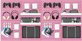 MULSAME Pegboard Combination Kit, 25.2" x 50.4" Wall Mounted Storage Set with 8 Pegboards & 40 Accessories Hanging, Peg Boards Organizer