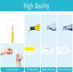 1500 PCS Round Clear Seal Stickers, Transparent Envelope Mail Wafer Seal Self Adhesive Package Circle Label Dots with Perforation Line for Envelopes, Boxes and Gift Packaging (2” in Diameter)