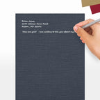 LUXPaper 8.5" x 11" Cardstock | Letter Size | Nautical Blue Linen | 100lb. Cover | 1,000 Qty