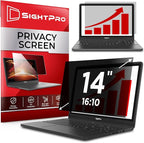SightPro 14 Inch 16:10 Laptop Privacy Screen Filter - Computer Monitor Privacy Shield and Anti-Glare Protector