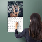 MICASA PRESS - German Shepherds 2025 Wall Calendar 12 Month | 12" x 24" Open | Thick & Sturdy Paper | Giftable | Dog Calendar 2025