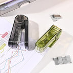 Temiary Swing-Arm Swivel Stapler with 400 Staples, 360 Degree Rotate Desktop Staplers for Booklet or Book Binding, 25 Sheet Capacity for Desk Classroom Office Supplies (Black)