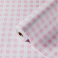 ALIUNI Drawer and Shelf Liner, Non-Slip Kitchen Cabinet Liners Non-Adhesive Thick Strong Grip Waterproof Washable Mats Protect Dresser Shelves Cupboard Bathroom Cabinets, Pink Plaid, 12 in X 10 FT