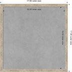 Amanti Art Silver Framed Magnetic Board 17x17 Small Vision Board for use with Magnets, 100% Metal Sheet to Display Items as Office Decor or for Home Organization in mudroom, Kitchen or Kids Room