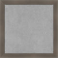 Amanti Art Grey Framed Magnetic Board 18x18 Small Vision Board for use with Magnets, 100% Metal Sheet to Display Items as Office Decor or for Home Organization in mudroom, Kitchen or Kids Room