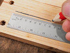 Metal Ruler with Cork Backing, 6+12+18 Inch Stainless Steel Rulers 6 Inch 12 Inch 18 inch Metal Ruler - Imperial and Metric - Non-Slip Prevent Ink Leakage - for School Office Engineering Tools