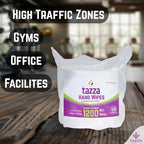 Tazza TAZZAWP1200 Wet Wipes - Bulk 4 x 1200 Ct, Durable Pre-Saturated Cleaning Gym Wipes. 1 penny a wipe!