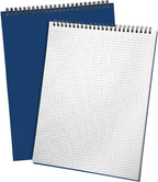 Engrowtic Top Spiral Graph Paper Notebooks 8.7 X11.4 Inch A4 Grid Paper Notepad 70 Sheet Memo Steno Pad for Engineering Writing Sketching Drawing School Office Supplies (Dark Blue,1 Pack)