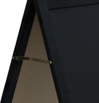 Sunnydaze Magnetic A-Frame Chalkboard Sign - Double-Sided Chalk Sandwich Board Sidewalk Sign - 30" x 20" - Black