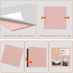Cork Boards for Walls 48" x 36" Felt Board Alternative, 12 Pack Felt Wall Tiles Bulletin Board, Large Cork Board for Office Pin Board Tack Board Cork Boards